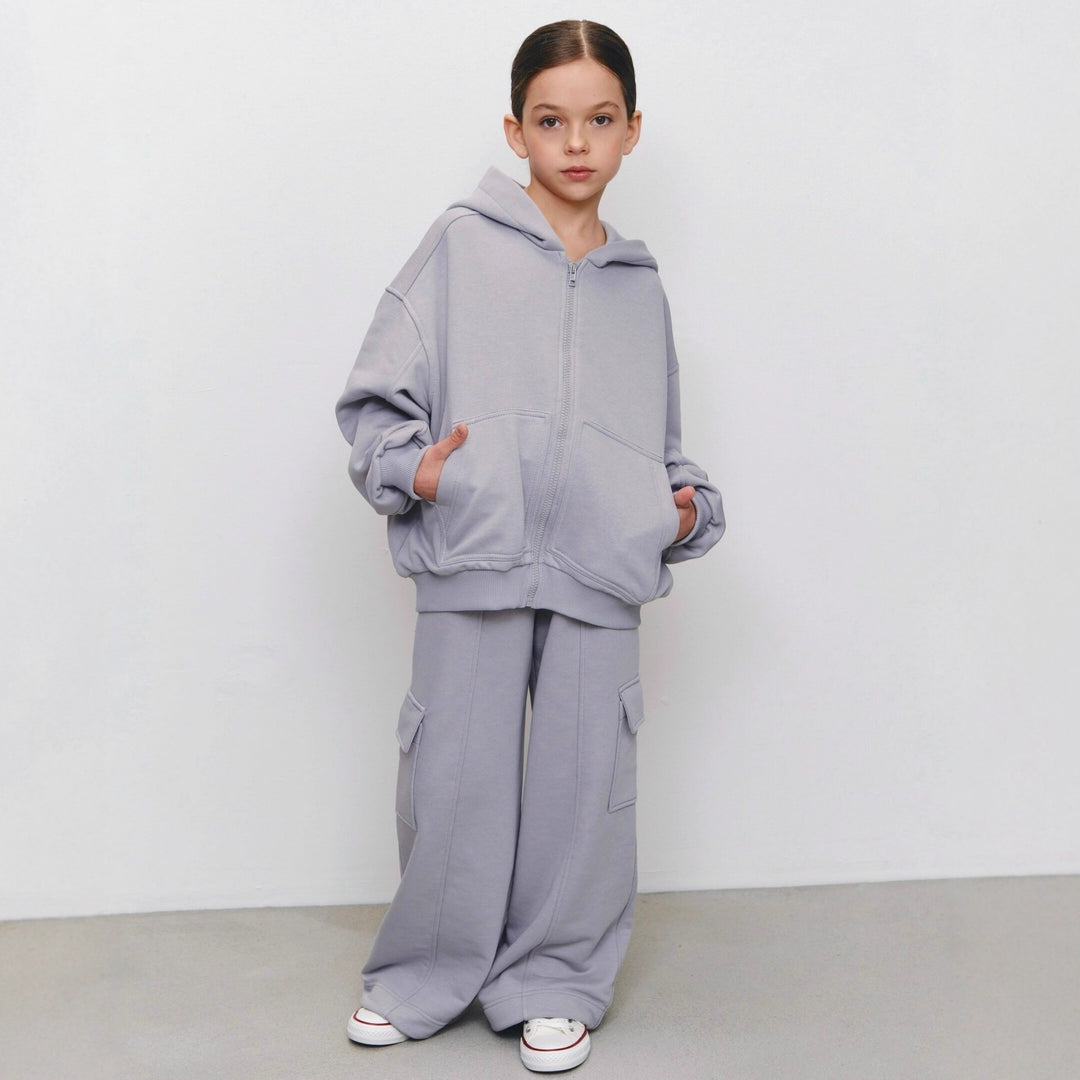 Damer avslappnad hoodie-set med stora fickor Mirla-Eva Jonsson