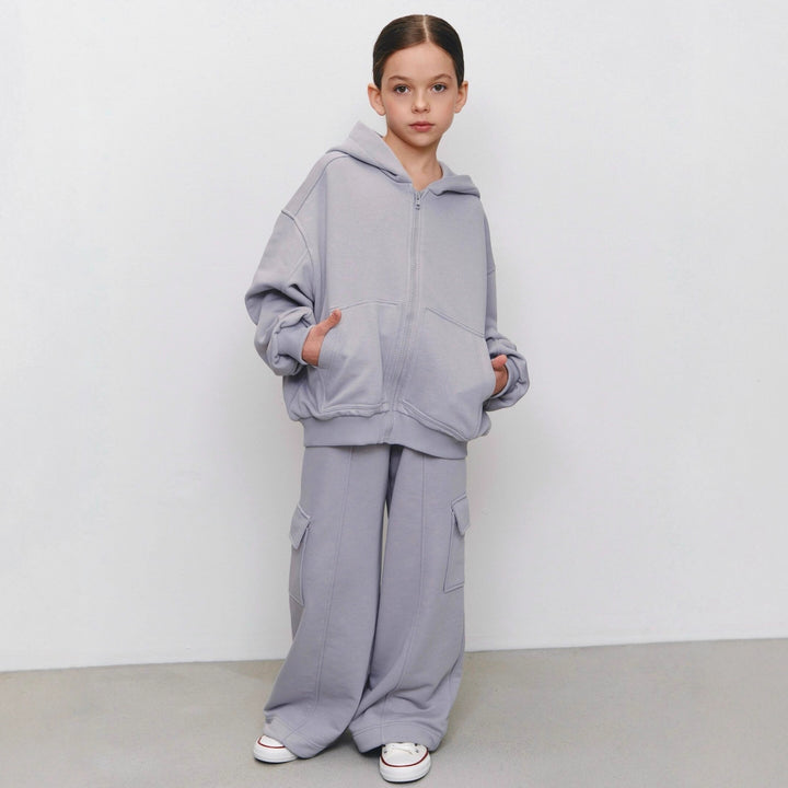 Damer avslappnad hoodie-set med stora fickor Mirla-Eva Jonsson