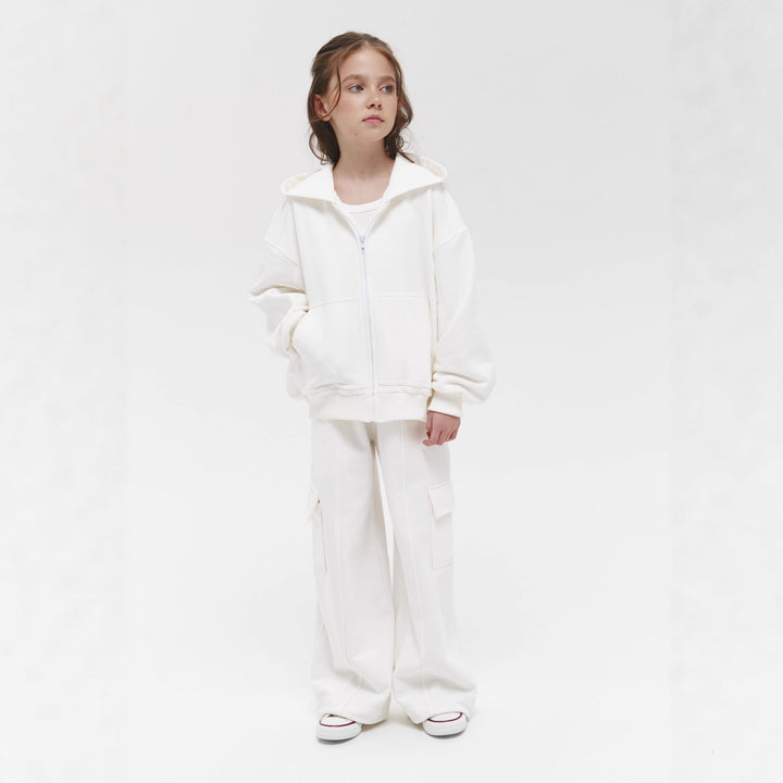 Damer avslappnad hoodie-set med stora fickor Mirla-Eva Jonsson