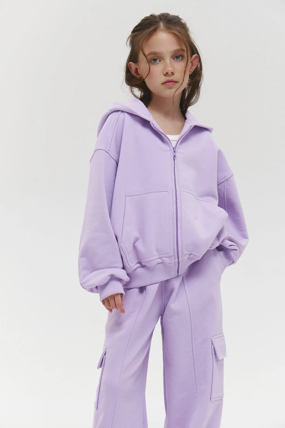 Damer avslappnad hoodie-set med stora fickor Mirla-Eva Jonsson
