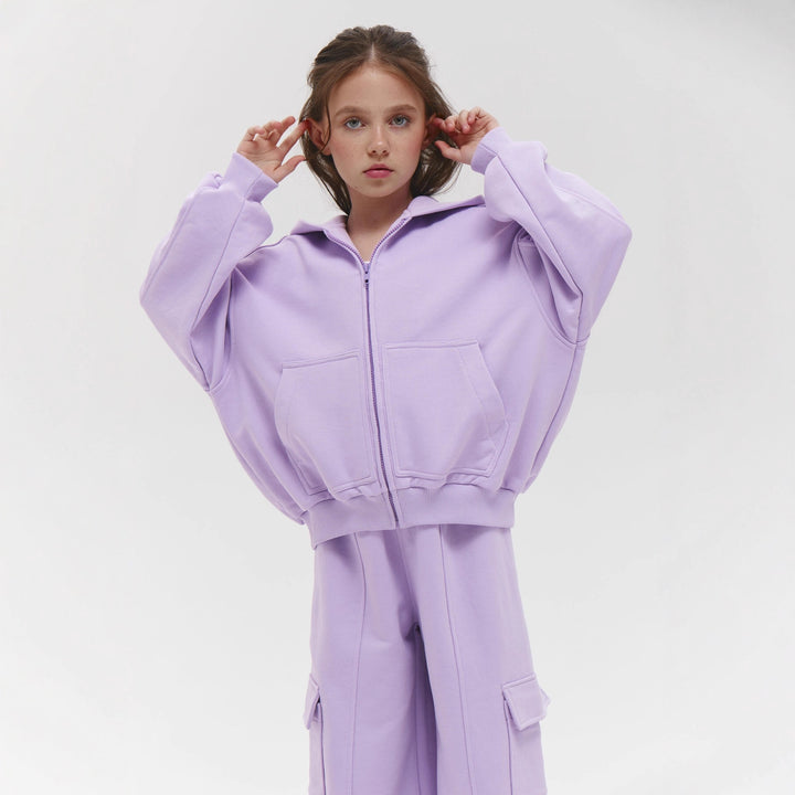 Damer avslappnad hoodie-set med stora fickor Mirla-Eva Jonsson