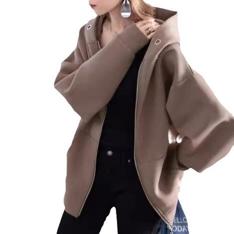Damer avslappnad hoodiejacka med oversized snitt Mirla-Eva Jonsson