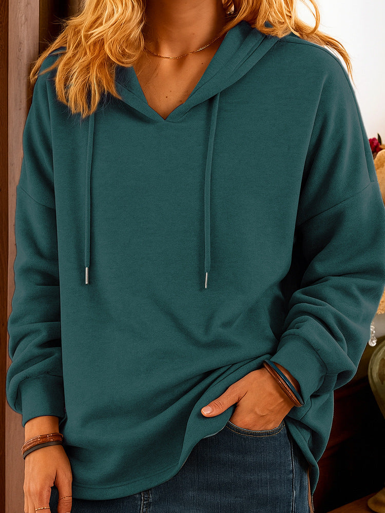 Damer avslappnad hoodies med mjukt fleecefoder och sidofickor Mirla-Eva Jonsson