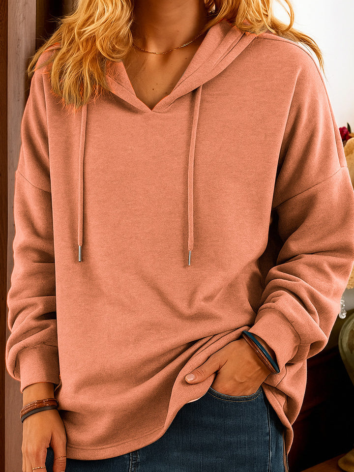 Damer avslappnad hoodies med mjukt fleecefoder och sidofickor Mirla-Eva Jonsson