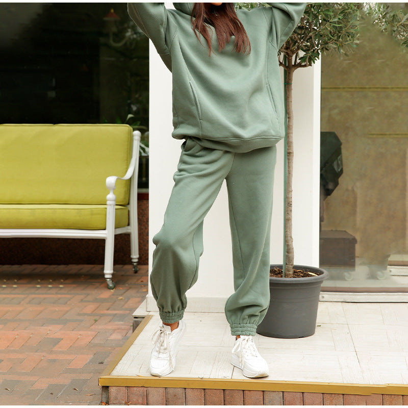 Damer avslappnad joggingdräkt med mjukt material och elastiskt midjeband Mirla-Eva Jonsson