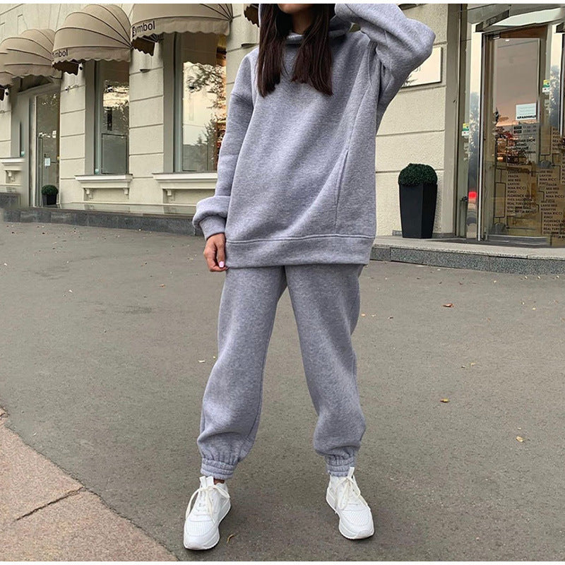Damer avslappnad joggingdräkt med mjukt material och elastiskt midjeband Mirla-Eva Jonsson