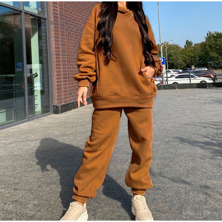 Damer avslappnad joggingdräkt med mjukt material och elastiskt midjeband Mirla-Eva Jonsson