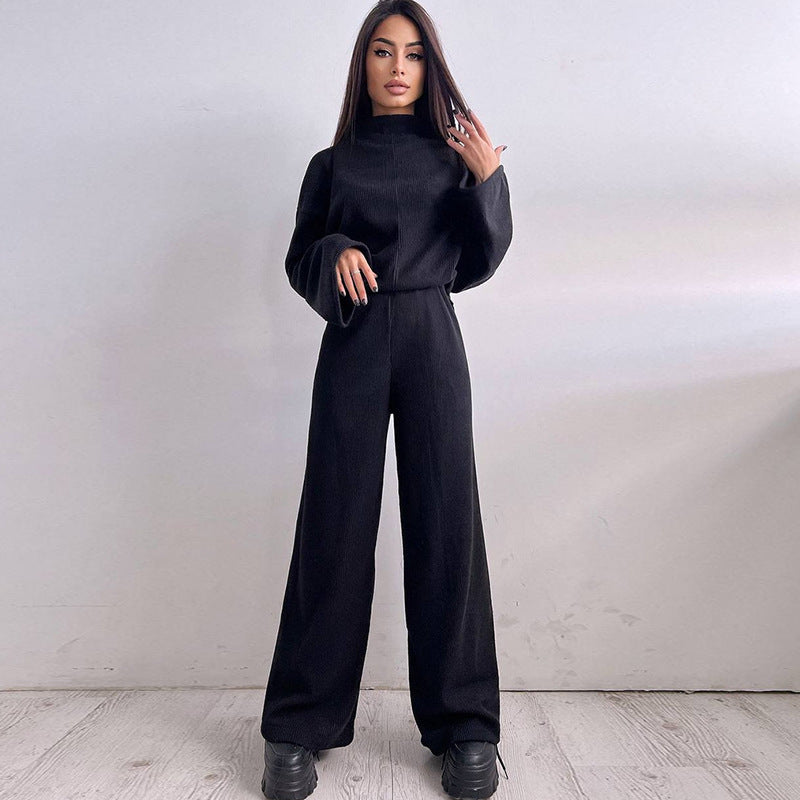 Damer avslappnad jumpsuit i mjukt rippat material Mirla-Eva Jonsson