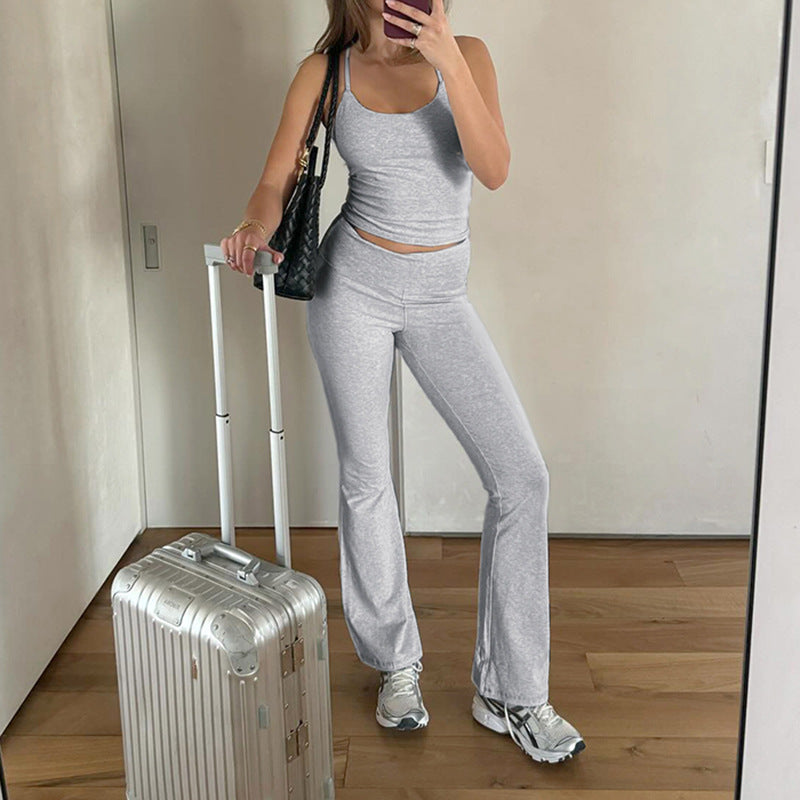 Damer avslappnad jumpsuit med figurnära överdel och vida ben Mirla-Eva Jonsson