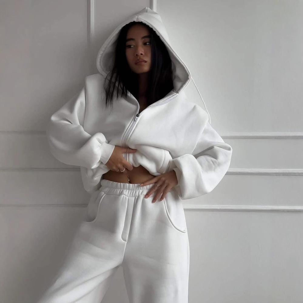 Damer avslappnad jumpsuit med huva och dragkedja Mirla-Eva Jonsson