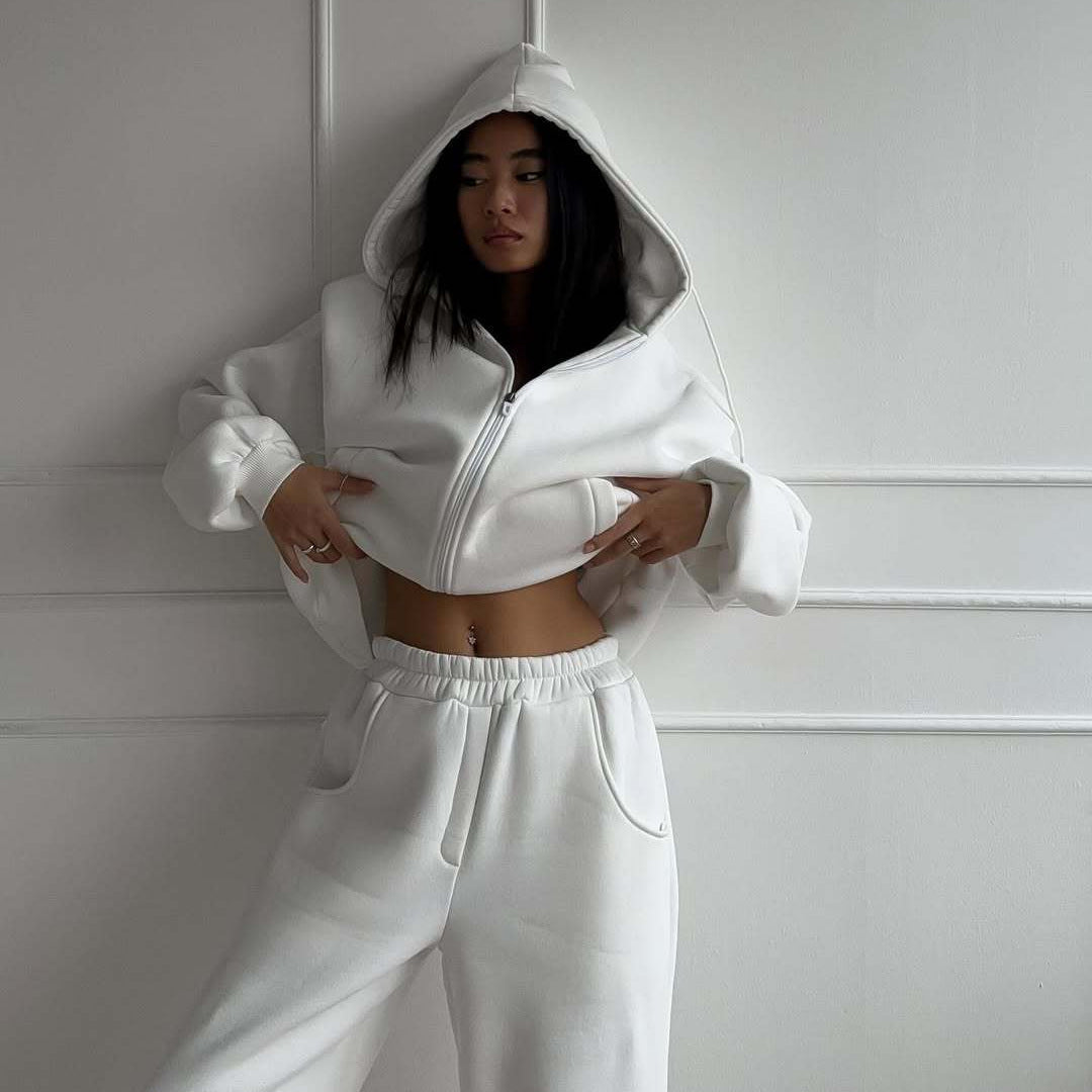 Damer avslappnad jumpsuit med huva och dragkedja Mirla-Eva Jonsson