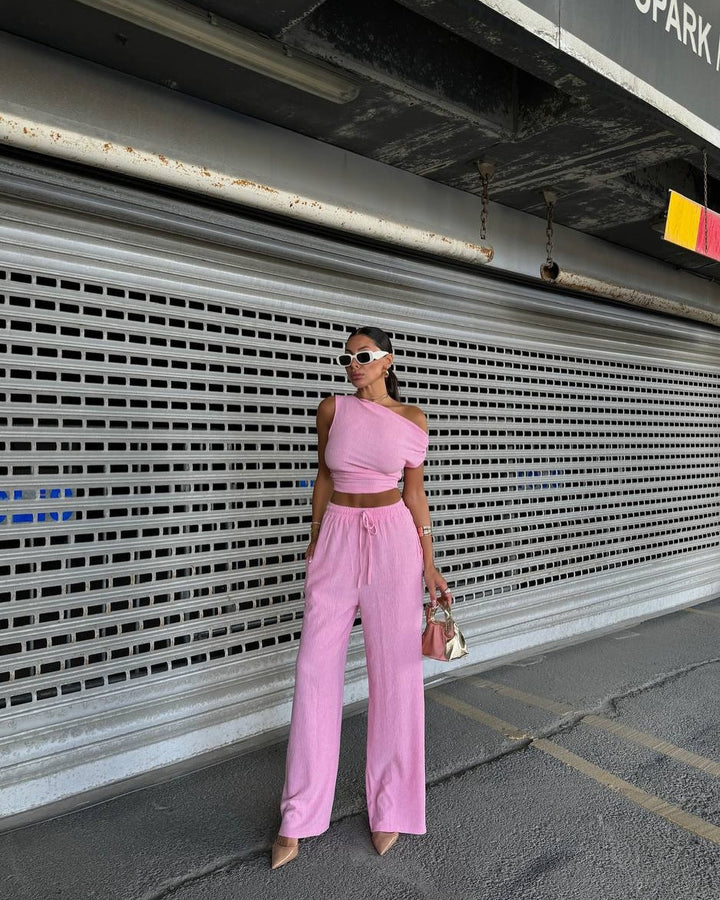 Damer avslappnad jumpsuit med vida ben och bekväm midjeresår Mirla-Eva Jonsson