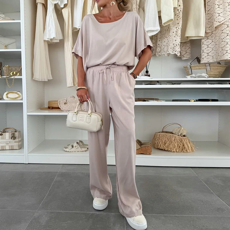 Damer avslappnad jumpsuit med vida ben och elastisk midjeband Mirla-Eva Jonsson