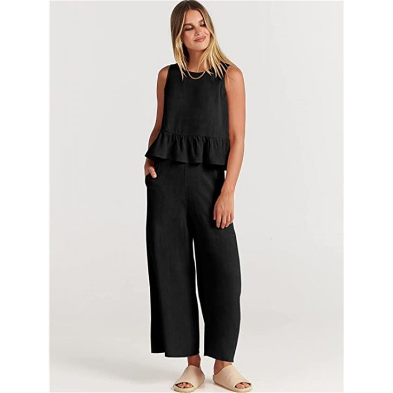 Damer avslappnad jumpsuit med voluminös överdel och sidofickor Eva Jonsson-Eva Jonsson