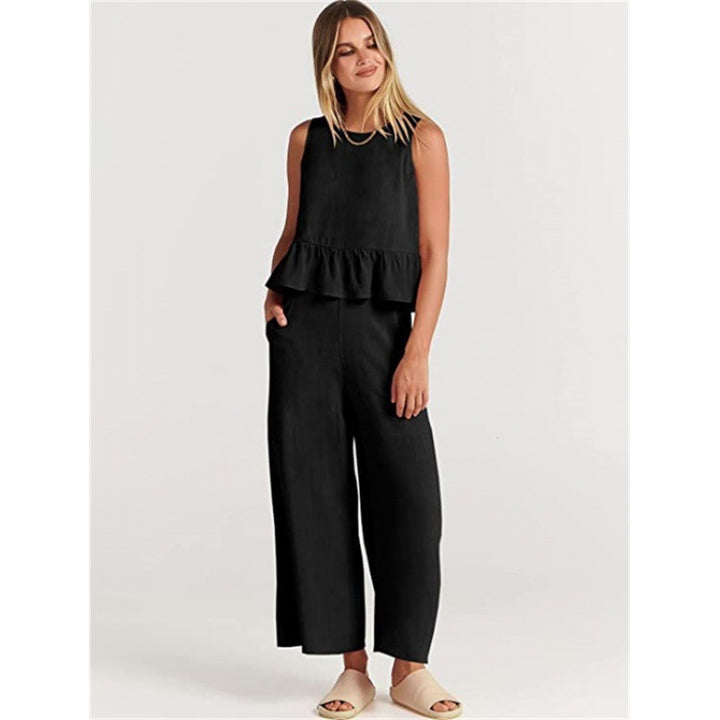 Damer avslappnad jumpsuit med voluminös överdel och sidofickor Eva Jonsson-Eva Jonsson