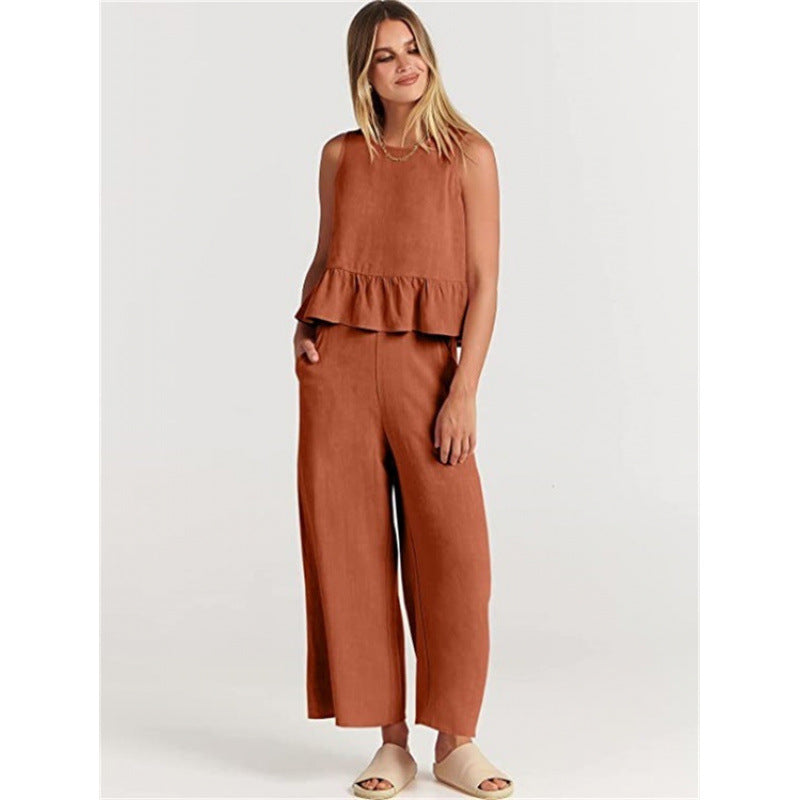 Damer avslappnad jumpsuit med voluminös överdel och sidofickor Eva Jonsson-Eva Jonsson