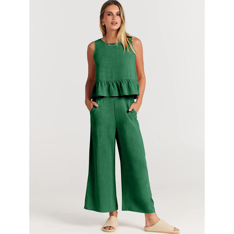 Damer avslappnad jumpsuit med voluminös överdel och sidofickor Eva Jonsson-Eva Jonsson