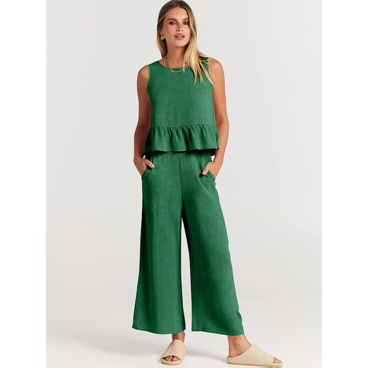 Damer avslappnad jumpsuit med voluminös överdel och sidofickor Eva Jonsson-Eva Jonsson