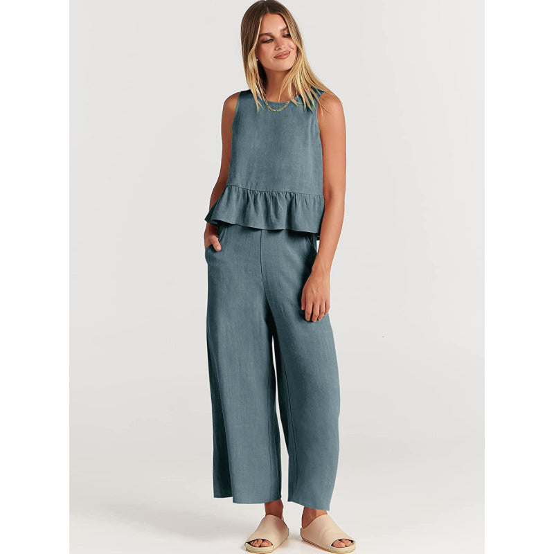 Damer avslappnad jumpsuit med voluminös överdel och sidofickor Eva Jonsson-Eva Jonsson