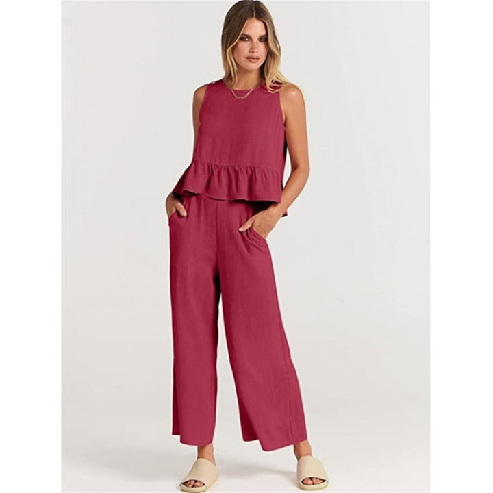 Damer avslappnad jumpsuit med voluminös överdel och sidofickor Eva Jonsson-Eva Jonsson