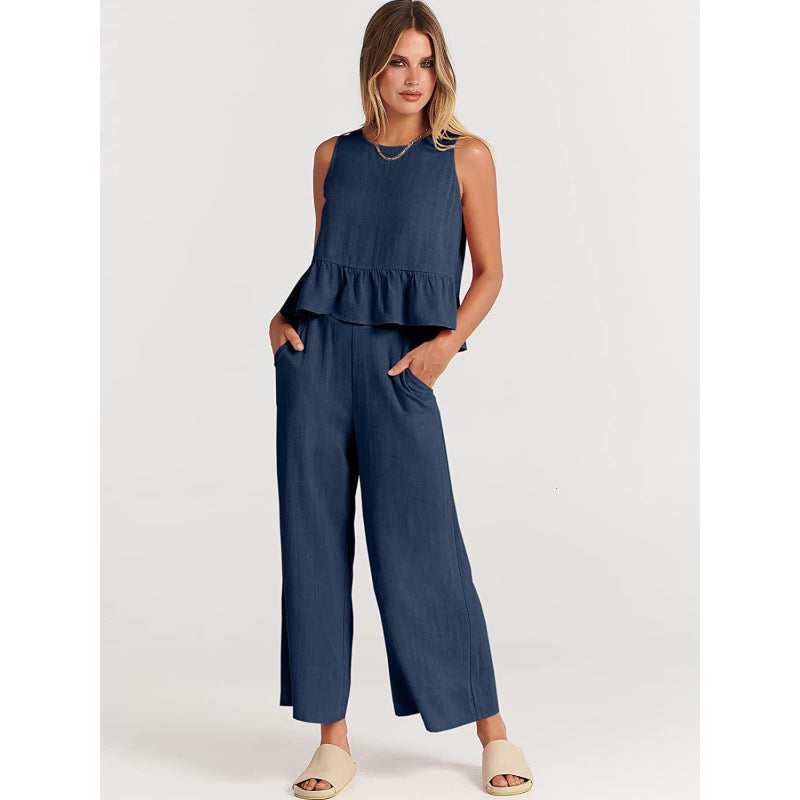 Damer avslappnad jumpsuit med voluminös överdel och sidofickor Eva Jonsson-Eva Jonsson