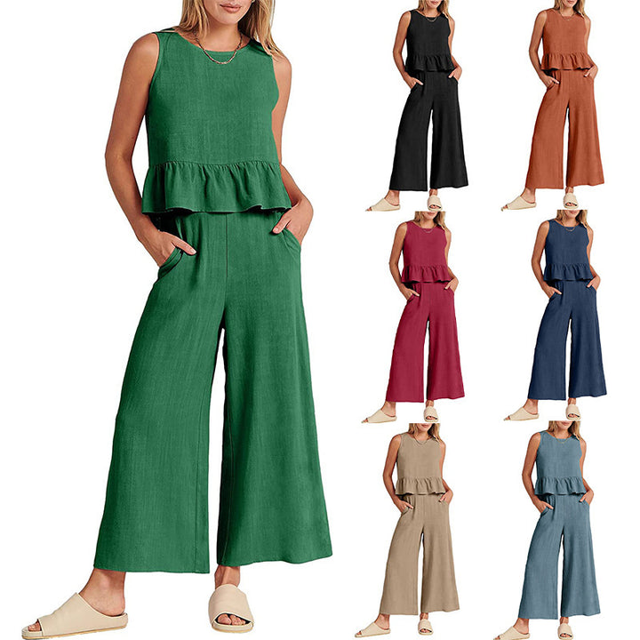 Damer avslappnad jumpsuit med voluminös överdel och sidofickor Eva Jonsson-Eva Jonsson
