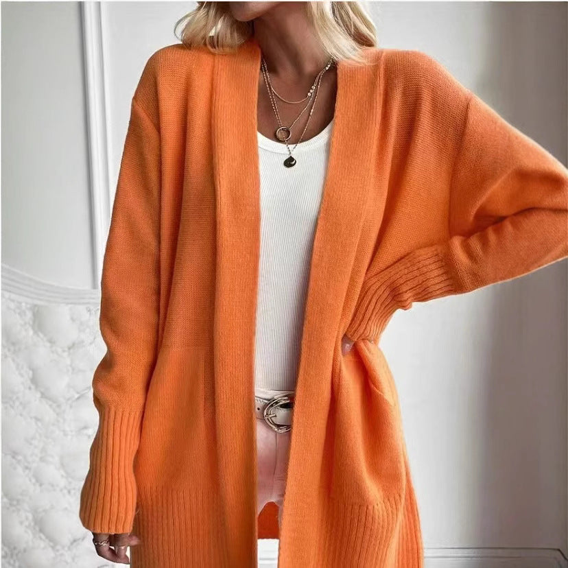 Damer avslappnad kofta med öppen design och sidofickor Mirla-Eva Jonsson