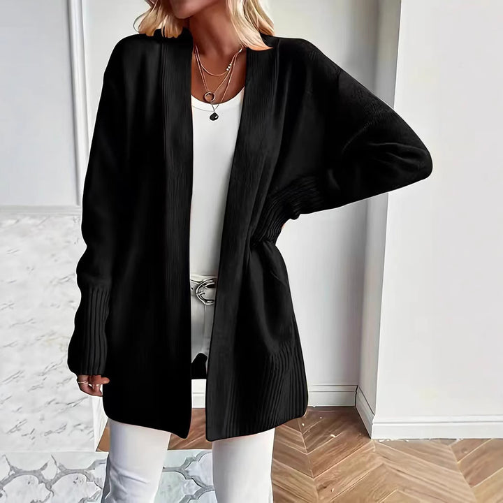 Damer avslappnad kofta med öppen design och sidofickor Mirla-Eva Jonsson