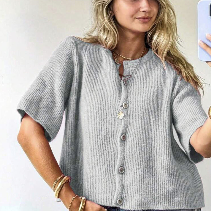 Damer avslappnad kortärmad blus Eva Jonsson-Eva Jonsson