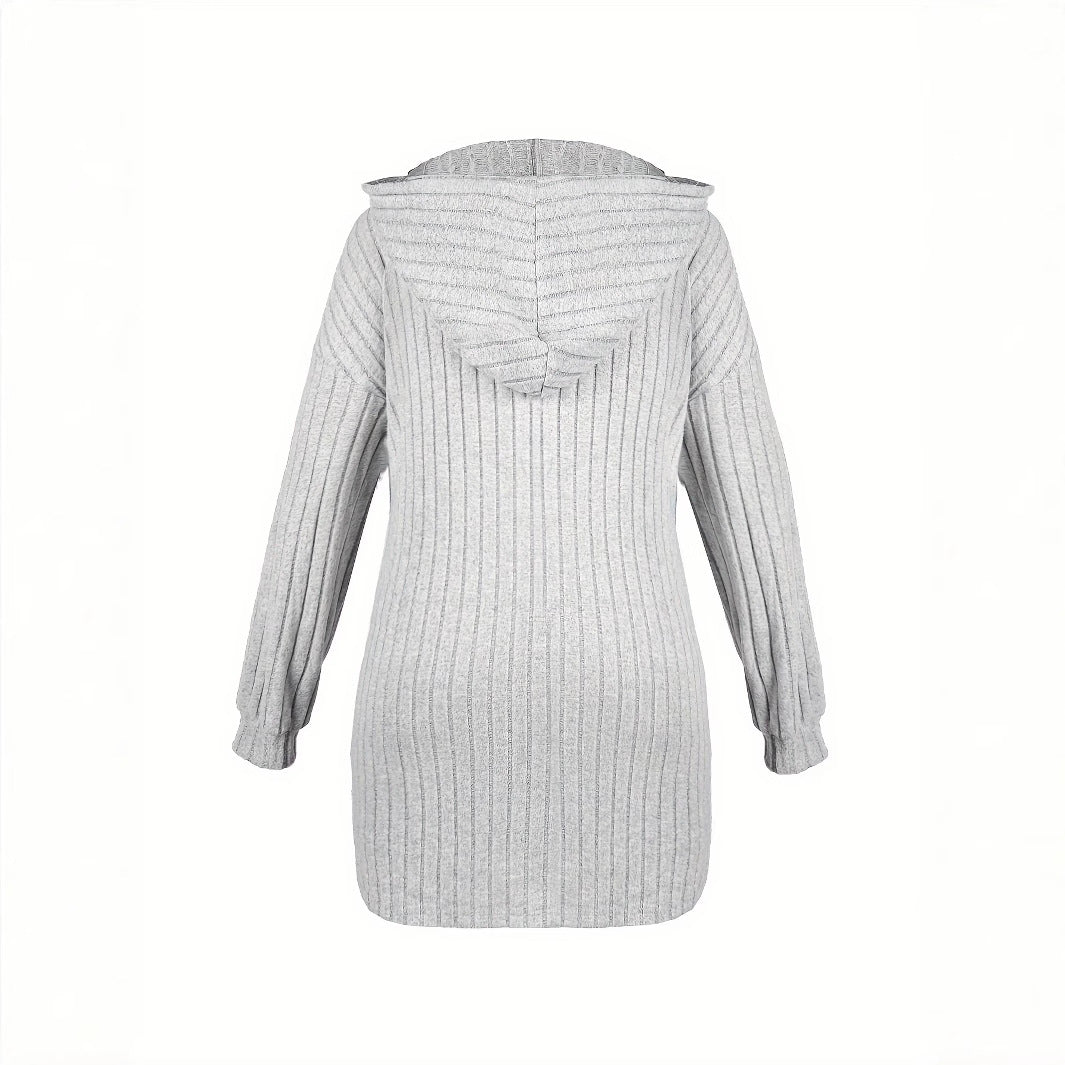Damer avslappnad lång cardigan med strukturerad design Mirla-Eva Jonsson