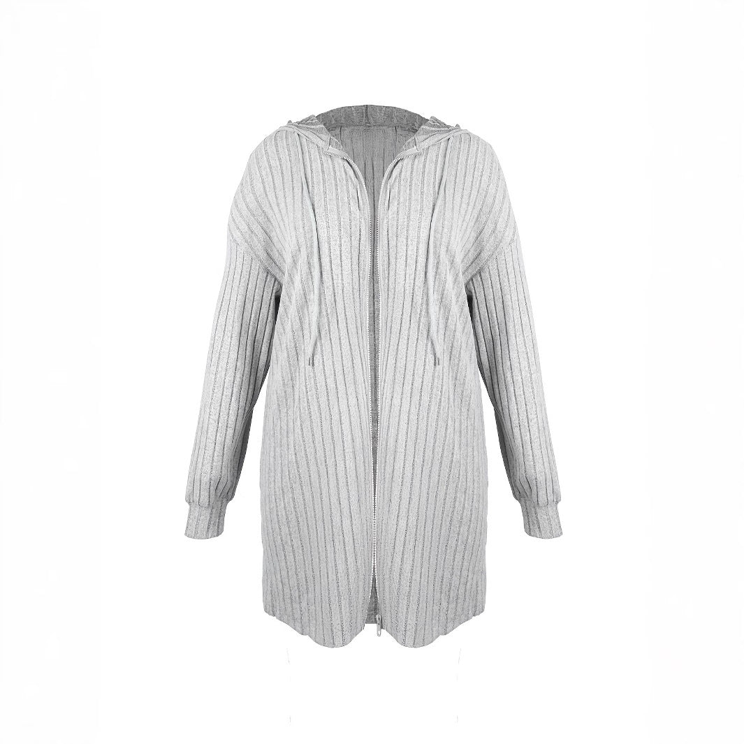 Damer avslappnad lång cardigan med strukturerad design Mirla-Eva Jonsson