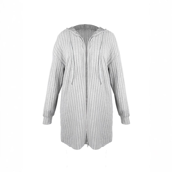 Damer avslappnad lång cardigan med strukturerad design Mirla-Eva Jonsson