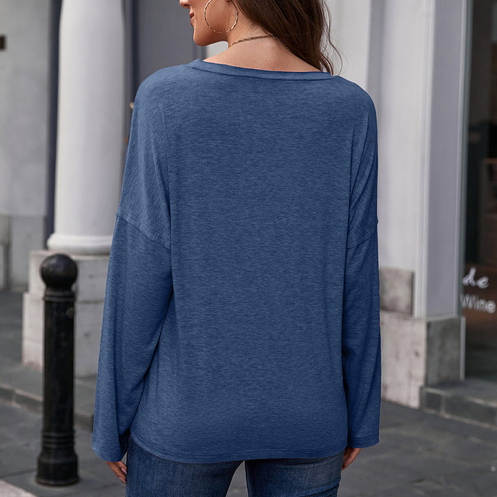 Damer avslappnad longsleeve med fjärilstryck och vida ärmar Eva Jonsson-Eva Jonsson
