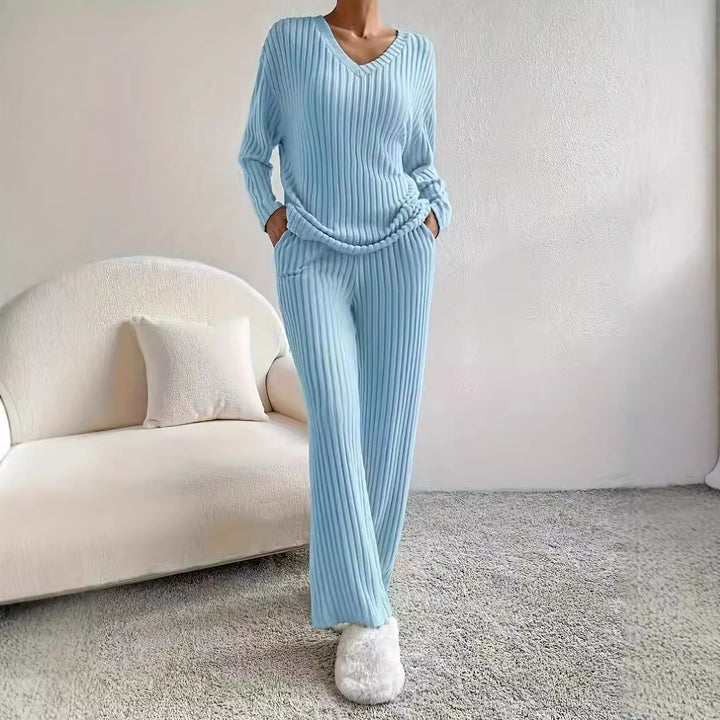 Damer avslappnad lounge-set med ribbstruktur Mirla-Eva Jonsson