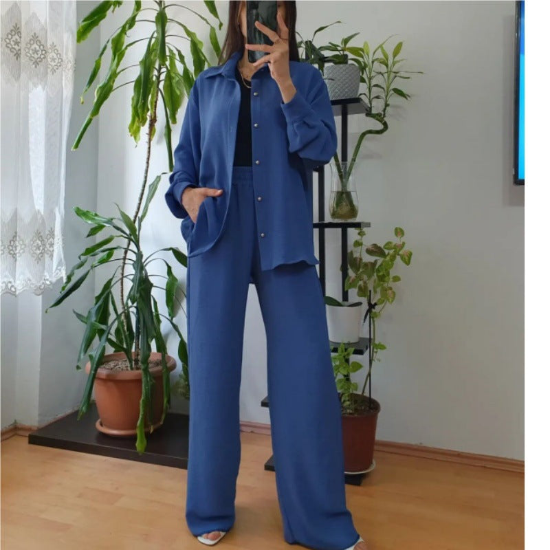Damer avslappnad och elegant blazer-byxdress Eva Jonsson-Eva Jonsson