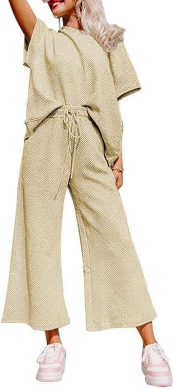 Damer avslappnad och luftig jumpsuit-set med vida ben och midjeåtdragning Mirla-Eva Jonsson