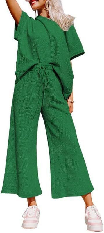 Damer avslappnad och luftig jumpsuit-set med vida ben och midjeåtdragning Mirla-Eva Jonsson