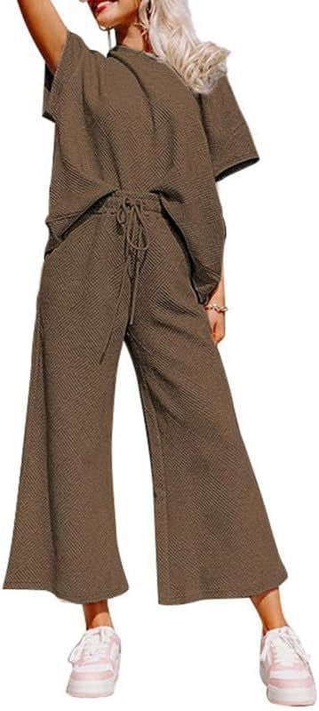 Damer avslappnad och luftig jumpsuit-set med vida ben och midjeåtdragning Mirla-Eva Jonsson