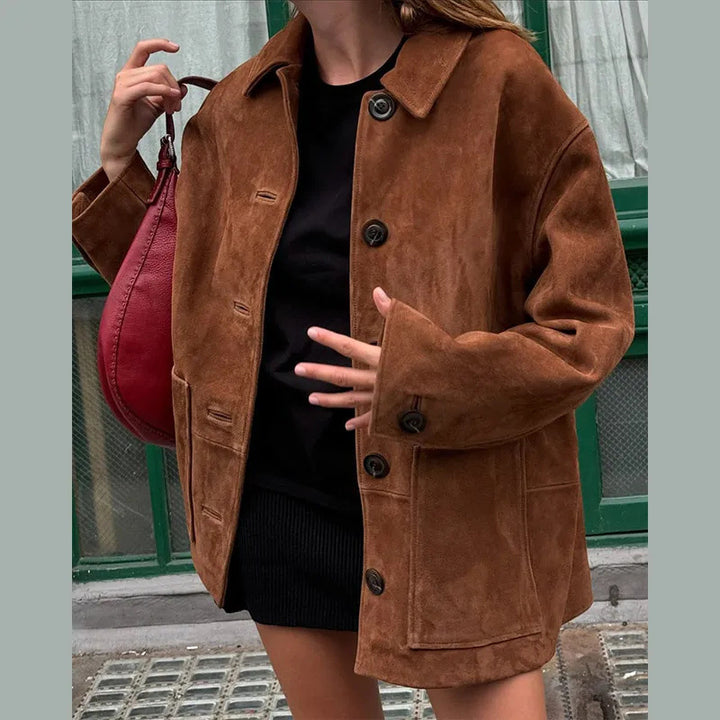 Damer avslappnad overshirt-jacka Mirla-Eva Jonsson