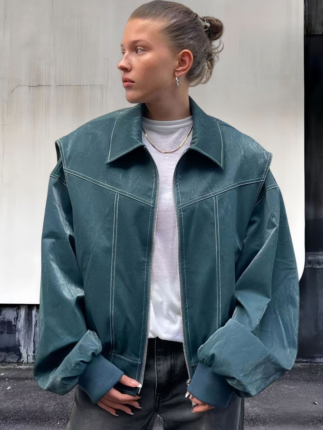 Damer avslappnad oversize bomberjacka Eva Jonsson-Eva Jonsson