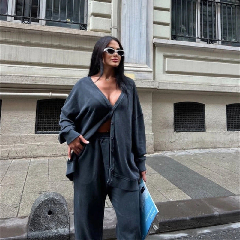 Damer avslappnad oversize cardigan med knappar Eva Jonsson-Eva Jonsson