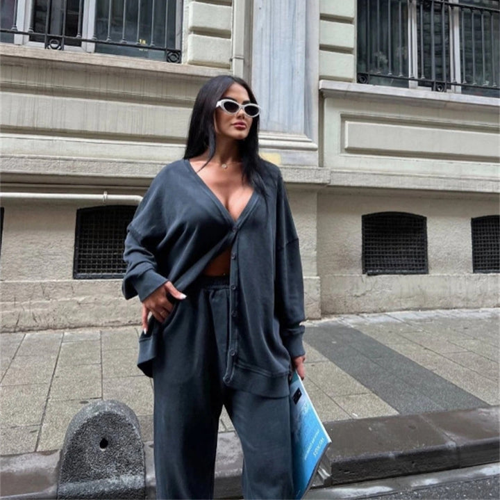 Damer avslappnad oversize cardigan med knappar Eva Jonsson-Eva Jonsson