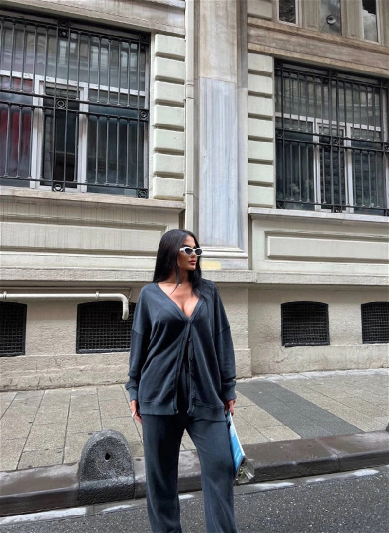 Damer avslappnad oversize cardigan med knappar Eva Jonsson-Eva Jonsson
