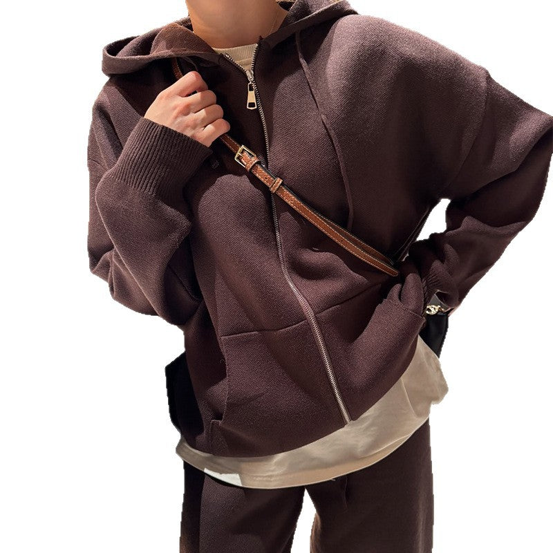 Damer avslappnad oversize hoodie och vida byxor set Mirla-Eva Jonsson