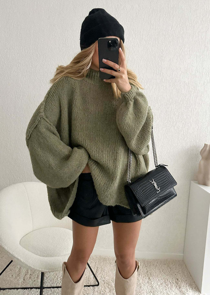 Damer avslappnad oversize tröja med höga ärmar och okonventionell skärning Eva Jonsson-Eva Jonsson