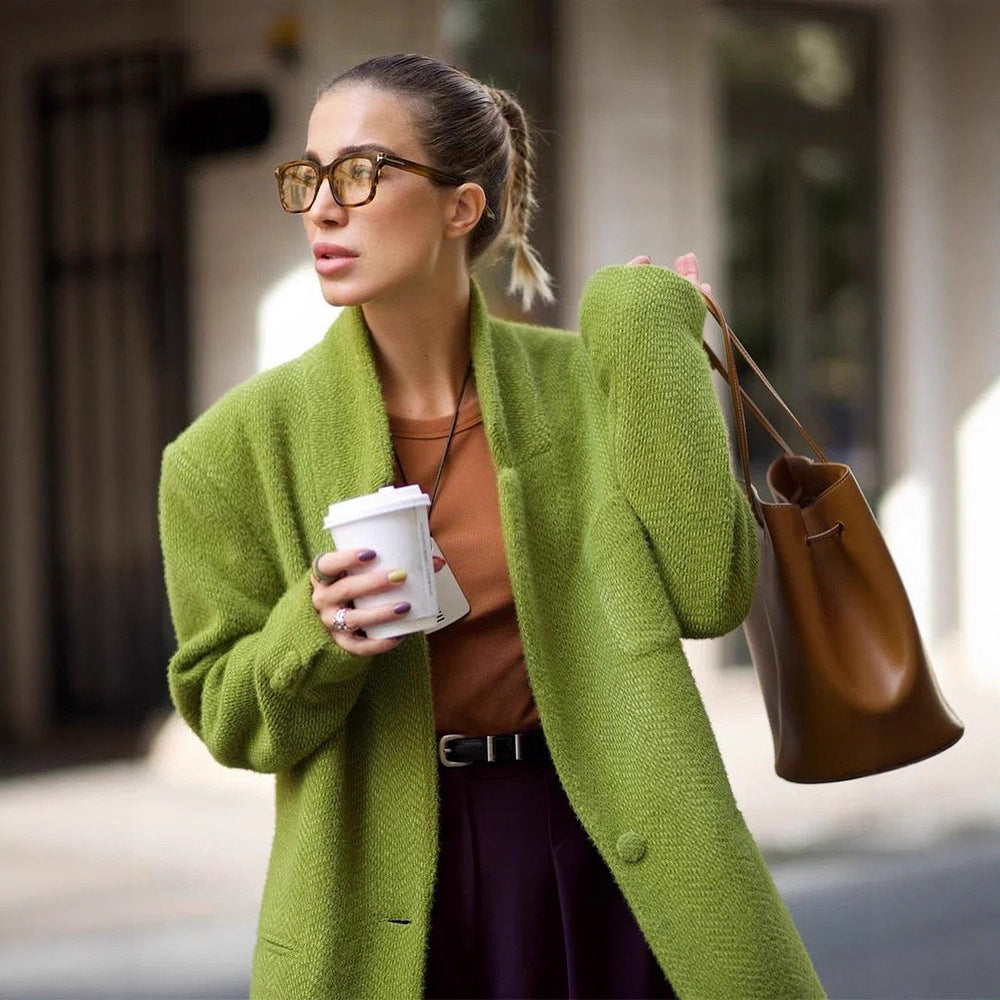 Damer avslappnad oversized blazer i högkvalitativt material Mirla-Eva Jonsson