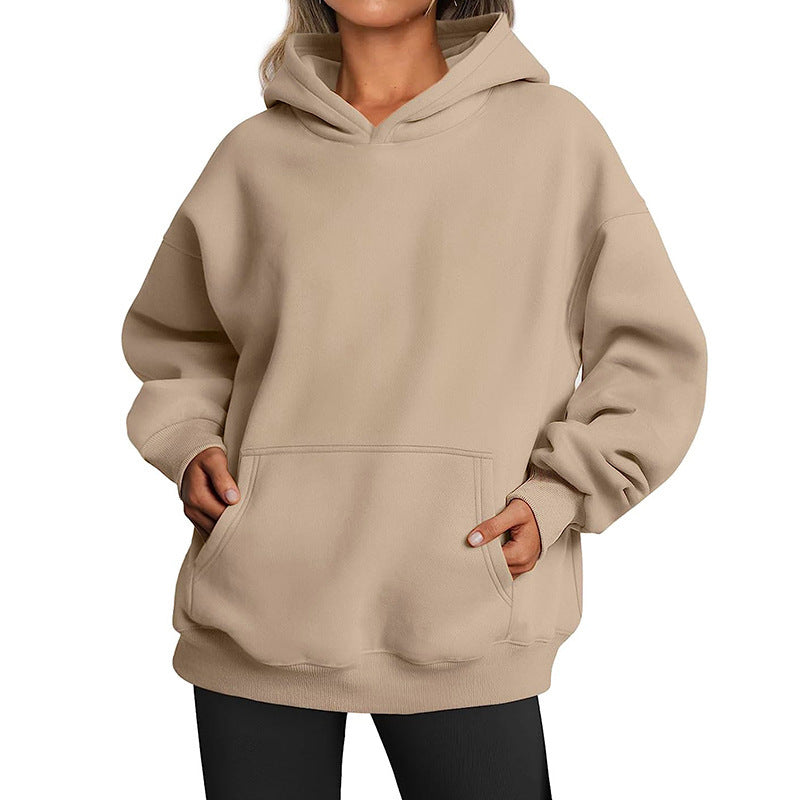 Damer avslappnad oversized hoodie med djup krage Mirla-Eva Jonsson