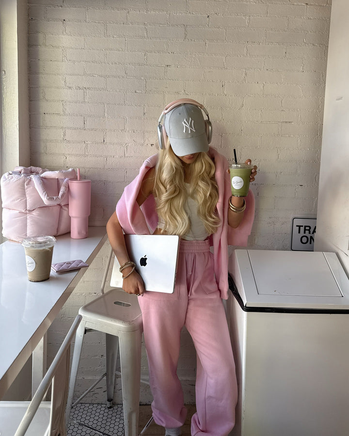 Damer avslappnad oversized hoodie med kenguruficka och joggerbyxor set Eva Jonsson-Eva Jonsson
