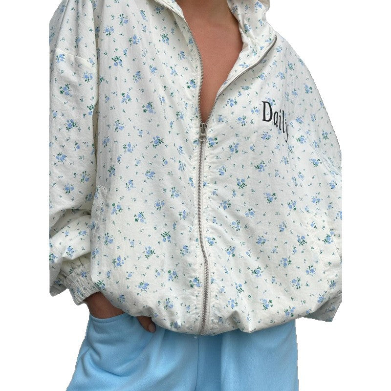 Damer avslappnad oversized jacka med blommönster Eva Jonsson-Eva Jonsson