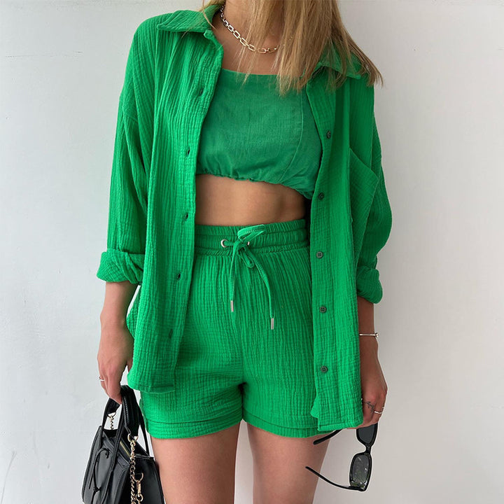 Damer avslappnad oversized skjortjacka med bälte Eva Jonsson-Eva Jonsson